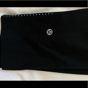 Lululemon Fast and Free Black Crop Leggings Size 4